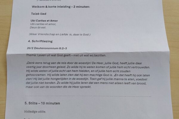 Mooie eerste Stilteviering 40-dagentijd