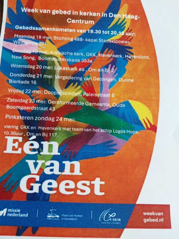 Week van gebed in kerken in Den Haag-Centrum